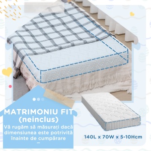 Pat pentru copii 3-6 ani cu stele si luna din MDF si PAL, 143x76x49 cm, culoare gri si lemn - Img 7