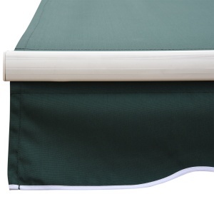 Perdea de Soare Rulanta Manuala de Perete Tesatura de Poliester 2.5 × 2m Verde - Img 9