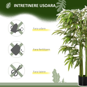 planta artificiala bambus in ghiveci, 140 cm - Img 7