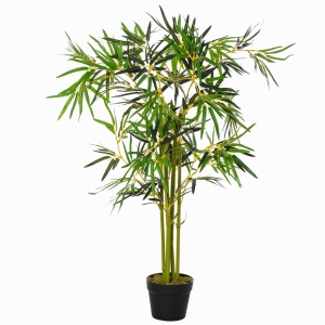 Planta Artificiala de Bambus cu Ghiveci Inclus pentru Interior si Exterior 120cm - Img 1