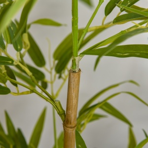 Planta Bambus Artificial Inaltime 120 cm cu Ghiveci pentru Interior si Exterior -Verde - Img 9