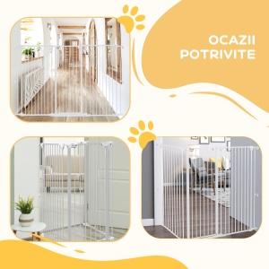 Poartă câini cu închidere dublă, barieră medie - Img 4