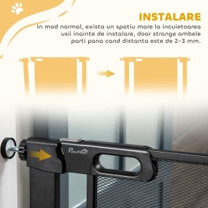 Poarta de Siguranta Reglabila 76–103 cm pentru Usi/Scari – Negru - Img 8