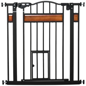 Portita pentru caini cu fixare prin apasare, extensibila 74-80 cm - Img 1