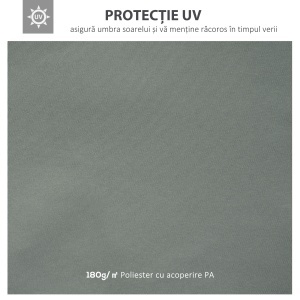 Prelata pentru Foisor 4x3 m cu 2 Niveluri, gri - Img 5
