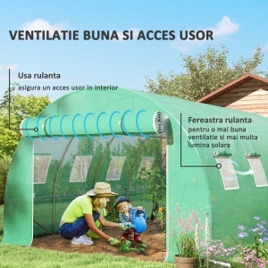 Prelata Sera 4×3×2 m – Cu 8 Ferestre, Usa Rulanta si Margini - Img 4