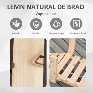 Punte de Gradina in Lemn Impermeabil cu Pasarela Arcuita pentru Iaz - Img 5