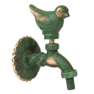 Robinet decorativ dublu serviciu si motiv Porumbel, 1/2"