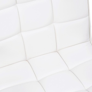 Scaun Birou Alb – Captusit, Reglabil & Mobil pe Roti - Img 8