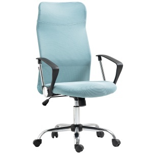 Scaun de Birou Ergonomic cu Înălțime Reglabilă și Spătar din Plasă, Verde - Img 1