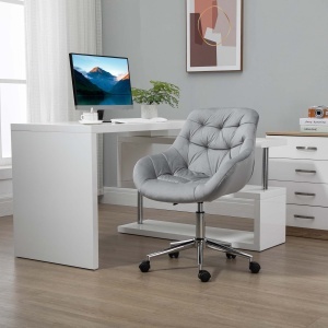 scaun ergonomic de birou, 59x58x80-90 cm, gri - Img 2