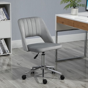 Scaun pentru Serviciu Ergonomic pentru Birou cu Inaltime Reglabila Gri - Img 2
