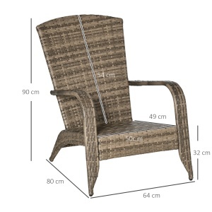 Scaun Rachita tip Adirondack pentru Gradina - Img 3