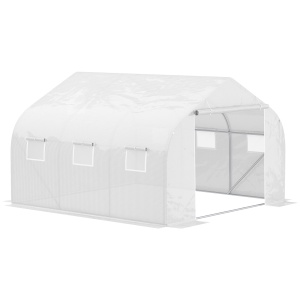 Sera Gradina 450×300×200 cm – Fier & PE, Acoperis inclinat - Img 1
