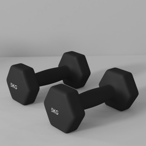 Set 2 Greutăți Hexagonale cu Gantere Pereche cu Prindere Antiderapantă pentru Antrenament de Fitness, 2x5 kg, 21x9x9 cm, Negru - Img 9