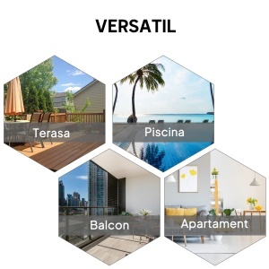 Set 2 Scaune de Grădină Pliabile cu Brațe, Scaune pentru Prânz de Exterior din Metal și Texteline, pentru Terasă, Balcon, Curte, Interior și Exterior, 58x64x94cm, Negru - Img 6