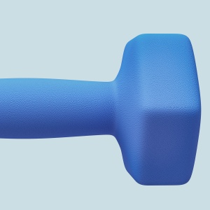 Set de 2 Greutăți Hexagonale, Set de Gantere cu Prindere Antiderapantă pentru Antrenament Acasă, 24x9x9 cm, Albastru - Img 9