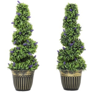 Set de 2 Plante Artificiale Lavandă 90 cm - Img 1