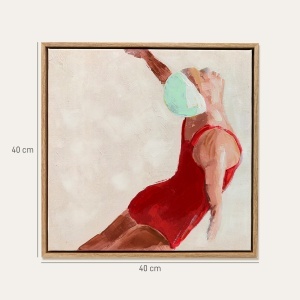 Set de 2 Tablouri Moderne pe Pânză, Imprimare Artistică pentru Perete cu Cârlige Incluse, 40x40 cm - Img 3