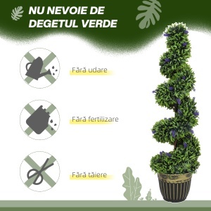 Set de Două Plante Artificiale Lavandă 90cm - Img 6
