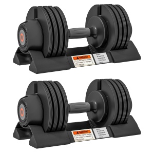 Set de Gantere Reglabile, Set de Greutăți 4-în-1 cu Suport și Mâner Antiderapant, 33x16x16 cm, Negru