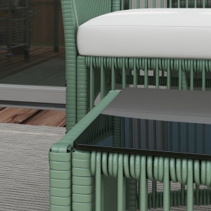 Set de Mobilier pentru Curte, Verde inchis - Img 7