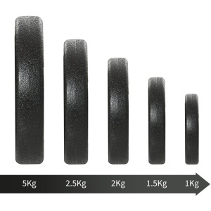 Set di Haltere pentru antrenamentul de Acasă din tuburi de Oțel și Plastic 12 buc total 40KG Negru - Img 9