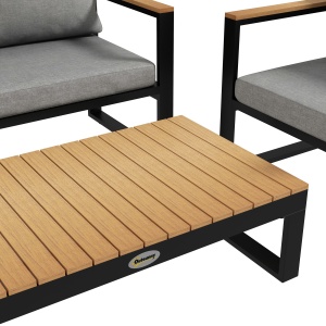 Set din 4 piese de mobilier pentru gradina cu canapea pe - Img 8