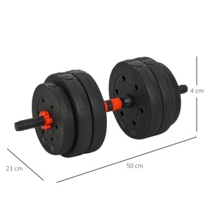 Set Gantere/Haltera 25 kg cu 12 discuri reglabile - Img 3