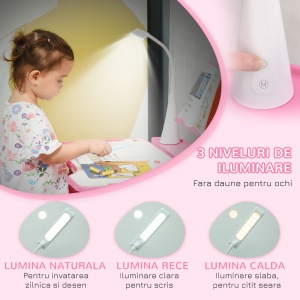 Set Masa si Scaun pentru Copii cu LED - Img 8