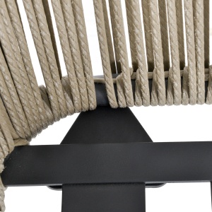 Set Mobilier de Grădină cu 2 Șezlonguri Recliner pentru Exterior, cu Pernă Căptușită din PE, 196x65x22 cm, Gri - Img 8