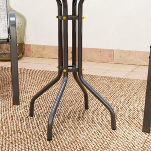 Set Mobilier de Grădină din 3 Piese cu Scaune Suprapozabile și Masă din Sticlă, 54x71x93 cm, Gri Închis - Img 9