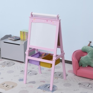 sevalet 3-in-1 pentru Copii – Tabla Alba/Neagra & Cutii - Img 2