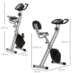 Soozier Bicicleta de Camera Pliabila – Reglabila, 8 Nivele Rezistenta - Img 3