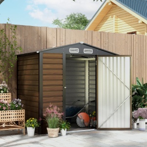sopron Metalic de Depozitare pentru Gradina, 6.2 x 4.3 ft - Img 2