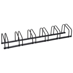 Suport de parcare pentru 6 biciclete din otel, 179x33x27 cm, negru - Img 9