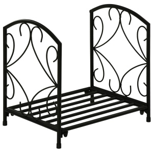 Suport pentru Lemne de Interior si de Exterior din Fier 50kg de Lemne 39.5x31.5x39.5cm
