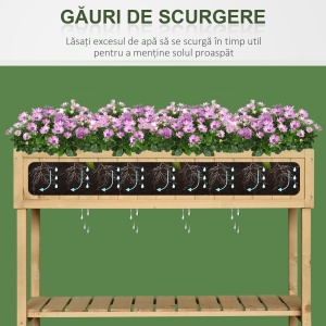 suport raft pentru plante, 8 grilaje, 120x60x81 cm - Img 7