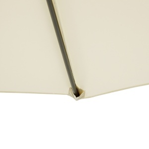 Umbrelă de Soare Excentrică cu Bază în Cruce Inclusă, din Metal și Poliester, 3x2,5 m, Bej - Img 8