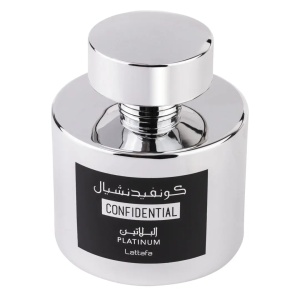 Apa de Parfum Confidential Platinum, Lattafa, Barbati - 100ml - Img 2