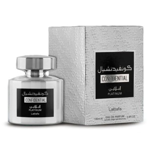 Apa de Parfum Confidential Platinum, Lattafa, Barbati - 100ml - Img 3