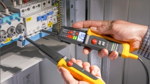 Aparat verific.tens.,tester prot.diferentială,afisaj LCD,LED - Img 6
