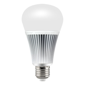 Bec Miboxer Mi-Light E27 9W RGB+CCT 107lm/W 960lm 137x74mm 16 milioane de culori, temperatura de culoare reglabila, intensitatea luminii ajustabila, control pana la 30 de metri 2.4 GHz - Img 2