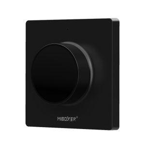 Buton Mi-Light MiBoxer și panou de comutare rotativ Telecomandă LED neagră K1 wireless maxim 30m