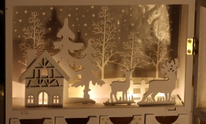 Calendar Advent cu LED de Crăciun, cu baterii - Img 3