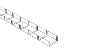 Canal cablu metalic 100x50mm din sarma mesh galvanizat lungime 2m jgheab pentru trasee electrice - Img 1