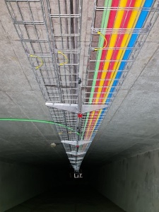 Canal cablu metalic 250x100mm din sarma mesh galvanizat lungime 2m jgheab pentru trasee electrice - Img 3