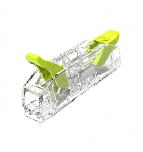 Clema conectare 2 fire 0.2-4mm² cupru litat/flexibil si masiv/solid 400V 32A, transparenta tip push-in