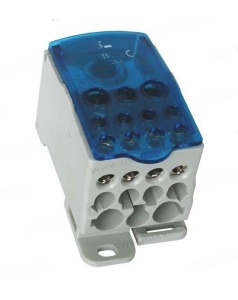 Clema de distributie 400A capac intrare 1x95-185mm2 iesire 2x6-35mm2 + 5x2,5-16mm2 + 4x2.5-10mm2 - Img 1