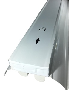 Corp neon cu reflector metalic echipat pentru tub fluorescent T8 G13 2x36W IP21 1200mm - Img 3